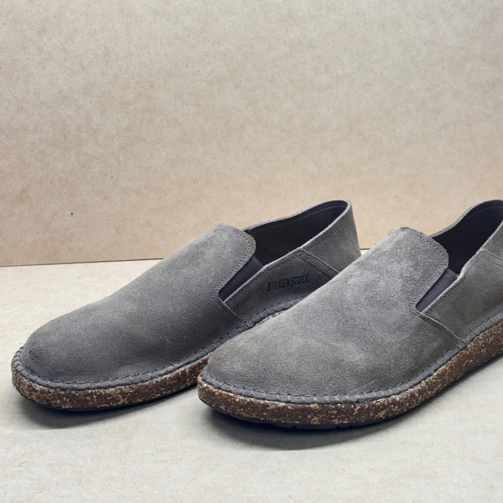 Birkenstock Callan Slip On Shoes L10/M8‎ Grey Suede Loafer Narrow Gorpcore Boho
